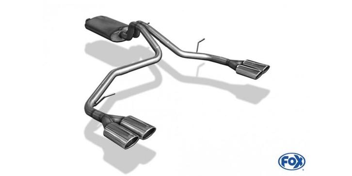 FOX Cadillac Escalade half systeem vanaf kattenuitgang recht, Auto-onderdelen, Uitlaatsystemen, Nieuw, Verzenden