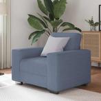 vidaXL Sofastoel Blauw 60 cm Corduroy Stof, Verzenden, Nieuw