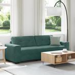 vidaXL 3-zitsbank in donkergroen fluweel, 180 cm, Huis en Inrichting, Verzenden, Nieuw