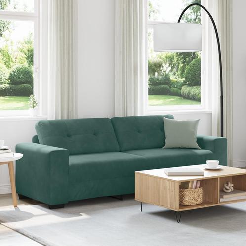 vidaXL 3-zitsbank in donkergroen fluweel, 180 cm, Huis en Inrichting, Zetels | Zetels, Nieuw, Verzenden