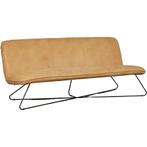 Smile - Kenia leer Cognac | Maand actie, Huis en Inrichting, Zetels | Zetels, 150 tot 200 cm, Nieuw, Ophalen of Verzenden, Rechte bank