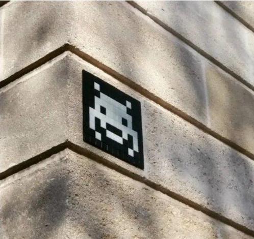 Invader (1969) - Glow in the space, Antiek en Kunst, Kunst | Schilderijen | Modern