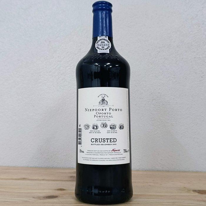Niepoort 2021 Bottled - Crusted Port - Douro - 3 Flessen, Verzamelen, Wijnen