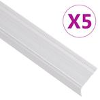vidaXL Trapneuzen L-vormig 5 st 90 cm aluminium, Verzenden, Nieuw