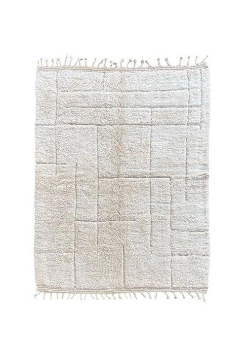 Wit Abstract Marokkaans Tapijt - Berber Hedendaags Tapijt -, Huis en Inrichting, Stoffering | Tapijten en Vloerkleden