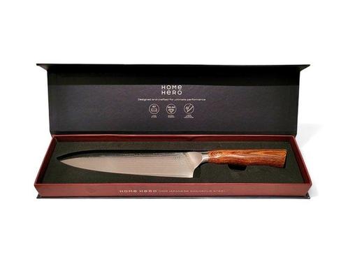 Keukenmes - Santoku -  Japans Santoku koksmes - Damascus, Antiek en Kunst, Antiek | Keukengerei
