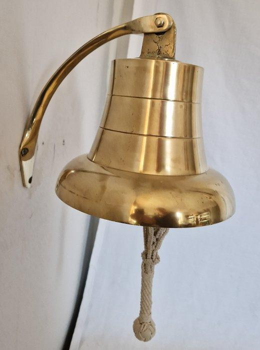 Scheepsbel - Messing, Brons - Met beugel en allemansend, Antiek en Kunst, Curiosa en Brocante