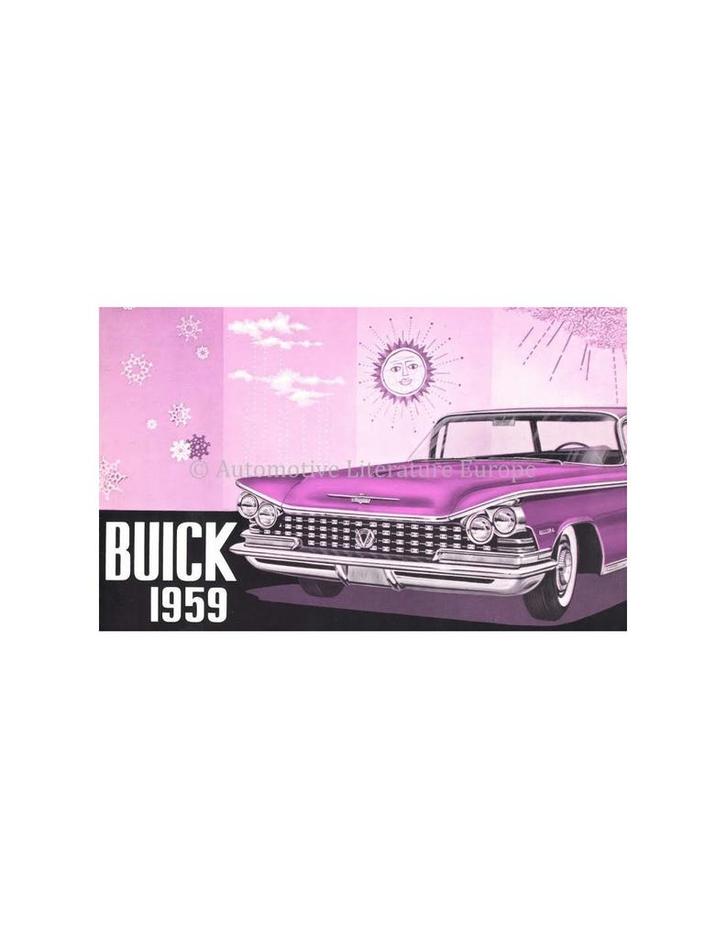 1959 BUICK PROGRAMMA BROCHURE NEDERLANDS, Boeken, Auto's | Folders en Tijdschriften, Ophalen of Verzenden