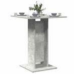 vidaXL Bistrotafel 60x60x75 cm bewerkt hout betongrijs, Huis en Inrichting, Verzenden, Nieuw