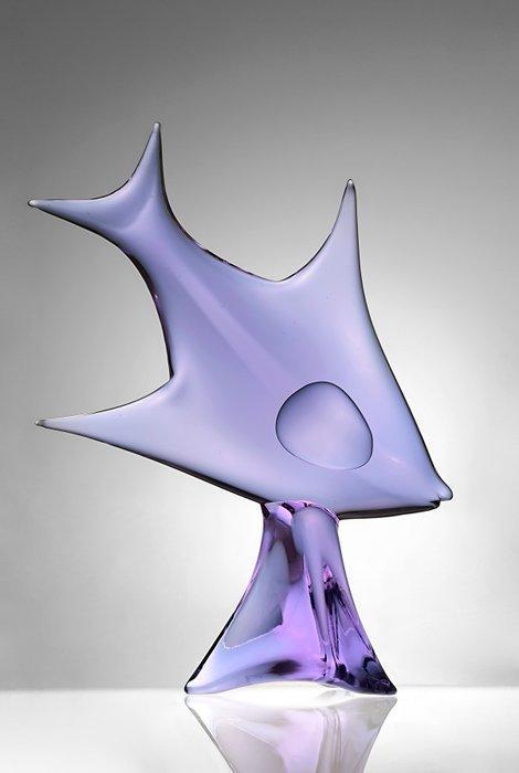 Licio Zanetti - Sculpture, Submerjed Fish - 42 cm -, Antiek en Kunst, Antiek | Glaswerk en Kristal