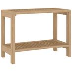Teak Badkamertafeltje 60cm | Tweede Kansje | OP=OP, Huis en Inrichting, Badkamer | Badkamermeubels, Verzenden, Overige typen, Nieuw