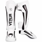 Venum Elite Kickboks Scheenbeschermer Wit Zwart, Sport en Fitness, Vechtsporten en Zelfverdediging, Verzenden, Nieuw, Overige