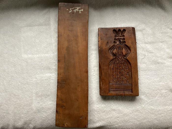 Plank (3) - Hout - 3 speculaasplanken, Antiek en Kunst, Antiek | Overige Antiek