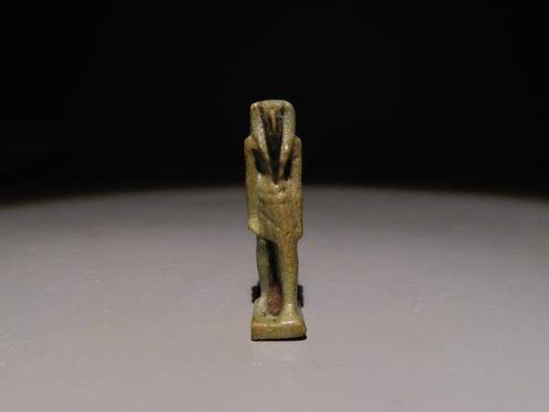 Égypte ancienne Faience Amulette du dieu Thoth. Basse, Verzamelen, Mineralen en Fossielen
