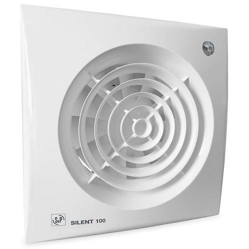 Badkamer/toilet ventilator Soler & Palau Silent (100CDZ), Doe-het-zelf en Bouw, Ventilatie en Afzuiging, Nieuw, Verzenden