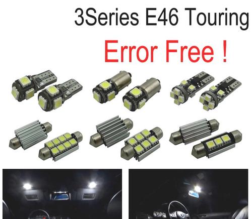 Kit 18 Ampoules Led Intérieur Pour Bmw Série 3 E46 Wagon Tou, Auto-onderdelen, Verlichting, Verzenden