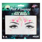 Moon Glow Glow in the Dark Face Jewels Pink Flamingo, Verzenden
