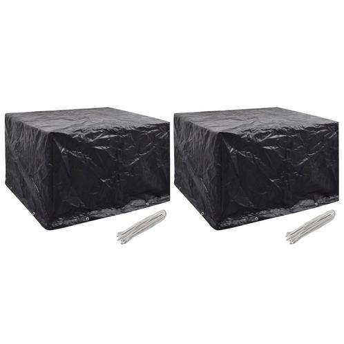 vidaXL Tuinmeubelhoezen 2 st 8 ogen 135x135x90 cm, Tuin en Terras, Tuinmeubel-accessoires, Nieuw, Verzenden