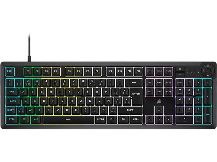 Corsair - Gaming-toetsenbord - Azerty - Zwart, Computers en Software, Toetsenborden, Bedraad, Azerty, Nieuw, Verzenden