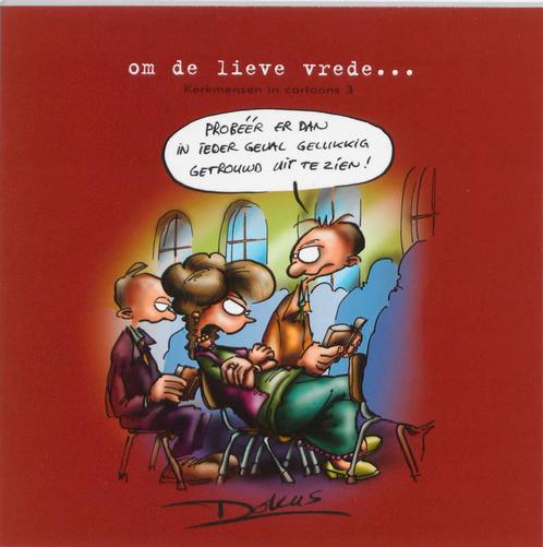 Om de lieve vrede / Kerkmensen in cartoons / 3 9789023991212, Boeken, Stripverhalen, Gelezen, Verzenden