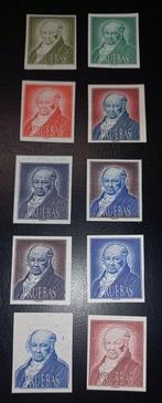Spanje 1950/1970 - Francisco de Goya Probedrucke - Pruebas, Postzegels en Munten, Gestempeld