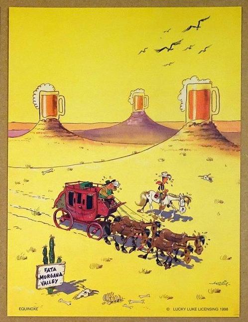 Morris - 4 Offset Print - Lucky Luke - Equinoxe - 1998, Boeken, Strips | Comics