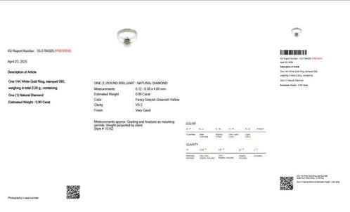 Sans Prix de Réserve - Bague - 14 carats Or blanc - 0.90ct., Handtassen en Accessoires, Ringen