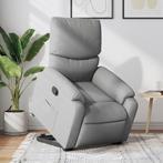 vidaXL Fauteuil inclinable Gris clair Tissu, Verzenden