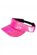 Zonneklep Roze Sequin Gekleurde Pet met Pailletten Iridescen, Nieuw, Ophalen of Verzenden