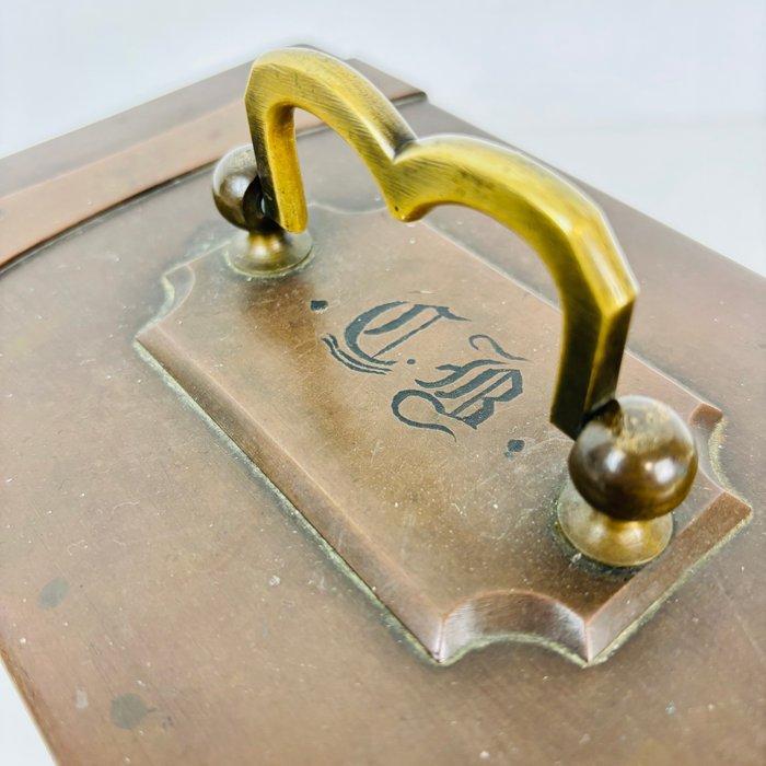 Brandkast - Zware antieke kluisje kist C.J.B. hartgreep, Antiquités & Art, Curiosités & Brocante