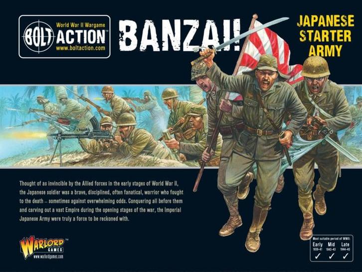 Banzai Imperial Japanese starter army (Bolt action nieuw), Games en Spelcomputers, Games | Nintendo NES, Ophalen of Verzenden