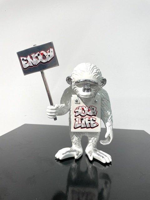 Van Apple - Graffiti Monkey - Enjoy Your Life, Antiek en Kunst, Kunst | Designobjecten