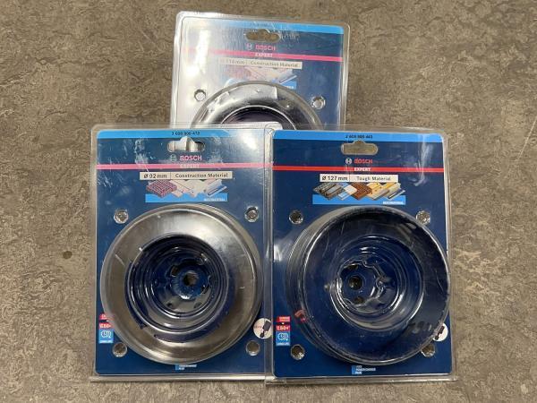 Veiling - Bosch Expert gatzaag set 3-delig Multimaterial, Doe-het-zelf en Bouw, Gereedschap | Machine-onderdelen en Toebehoren