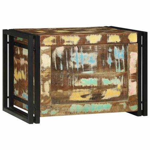 vidaXL Opslagdoos Bruin en zwart 60 x 40 x 41 cm Gerecycled, Huis en Inrichting, Kasten | Overige, Nieuw, Verzenden