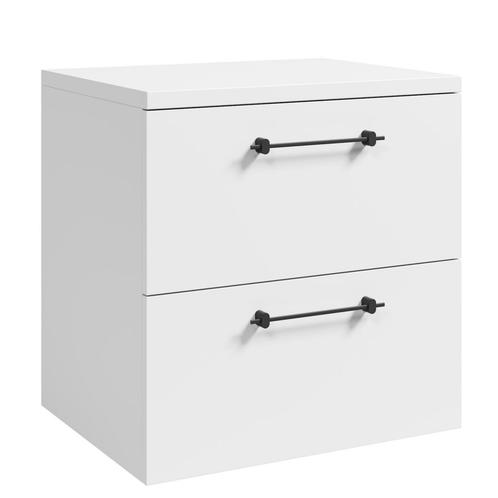 Badplaats Wastafelkast Muro 60 cm - Wit -  met Bovenblad, Huis en Inrichting, Badkamer | Badkamermeubels, Nieuw, Verzenden