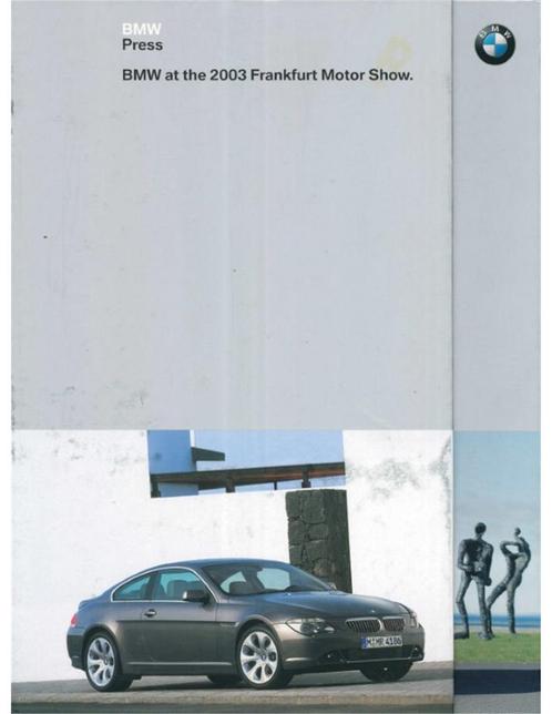 2003 BMW FRANKFURT HARDCOVER PERSMAP ENGELS, Boeken, Auto's | Folders en Tijdschriften