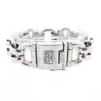 Zilveren Buddha to Buddha armband | 19 cm (zware armband), Handtassen en Accessoires, Armbanden, Ophalen of Verzenden, Gebruikt