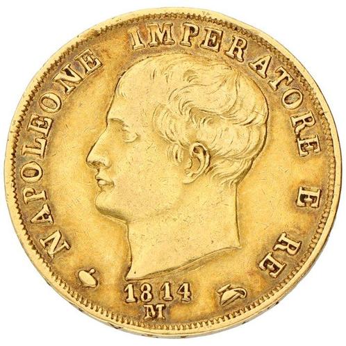 Italie. Napoléon I (1804-1814). 40 Lire 1814 M, Postzegels en Munten, Munten | Europa | Niet-Euromunten