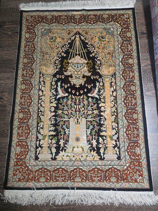 Hereke - Tapijt - 126 cm - 78 cm - Uitstekende staat, Huis en Inrichting, Stoffering | Tapijten en Vloerkleden