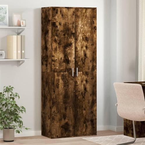 vidaXL Hoge kast 70x35x180 cm bewerkt hout gerookt, Huis en Inrichting, Kasten | Overige, Nieuw, Verzenden
