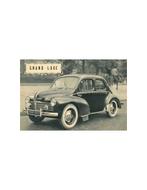 1950 RENAULT 4CV GRAND LUXE BROCHURE FRANS, Livres, Autos | Brochures & Magazines