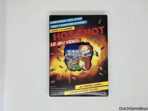 Atari 2600 - Hot Shot / Goliath - Ground Zero, Games en Spelcomputers, Spelcomputers | Atari, Gebruikt, Verzenden