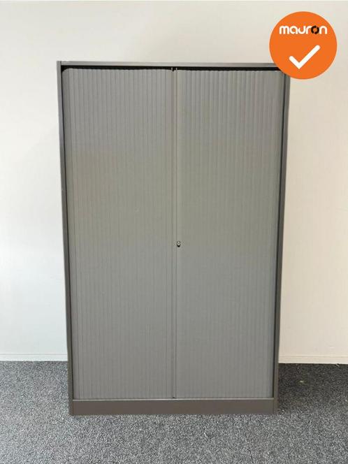 Roldeurkast - Ahrend - 195x120x45cm - Antraciet met grijze k, Zakelijke goederen, Kantoor en Winkelinrichting | Kantoormeubilair en Inrichting