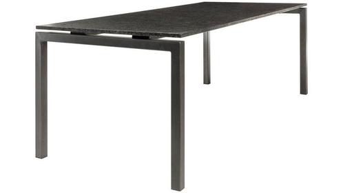 Studio 20 Bergamo granieten tafel 160 x 90 cm Pearl grey |, Tuin en Terras, Tuinsets en Loungesets