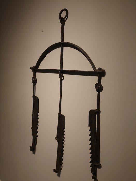 110 cm. - Openhaard accessoire - Smeedijzer, Antiek en Kunst, Antiek | Overige Antiek