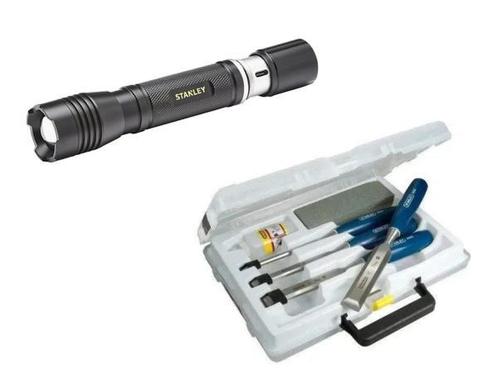 Veiling - Stanley houtbeitelset met zaklamp, Doe-het-zelf en Bouw, Gereedschap | Handgereedschap