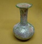 Fles - Gaaf Romeins flesje met prachtige irisering - glas, Antiquités & Art