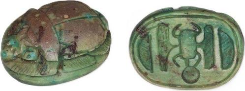 Egypte Stone Ancient Egyptian scarab Seal. New Kingdom ca., Postzegels en Munten, Munten | Europa | Niet-Euromunten