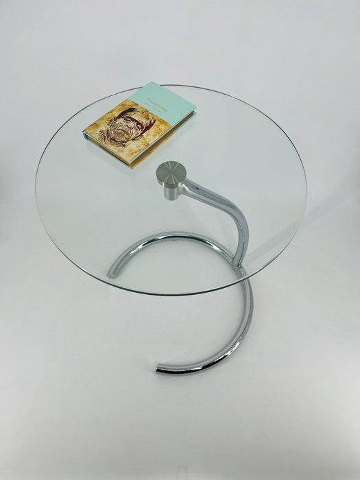 Bijzettafel - Glas, Chroom, Antiek en Kunst, Kunst | Designobjecten