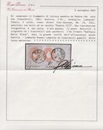 Oostenrijk 1860 - Briefstuk met zeldzame, Gestempeld